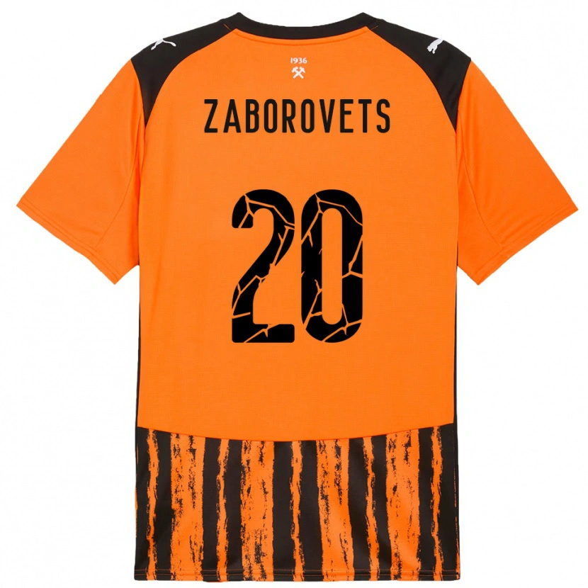 Danxen Kinder Lidiia Zaborovets #20 Orange Schwarz Heimtrikot Trikot 2025/26 T-Shirt Schweiz