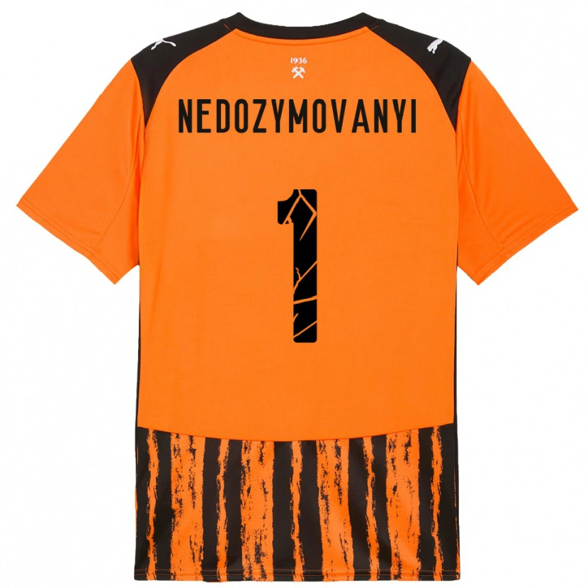 Danxen Kinder Artem Nedozymovanyi #1 Orange Schwarz Heimtrikot Trikot 2025/26 T-Shirt Schweiz