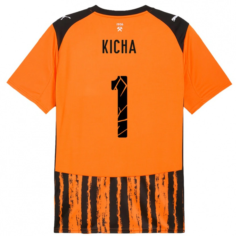 Danxen Kinder Tymofiy Kicha #1 Orange Schwarz Heimtrikot Trikot 2025/26 T-Shirt Schweiz