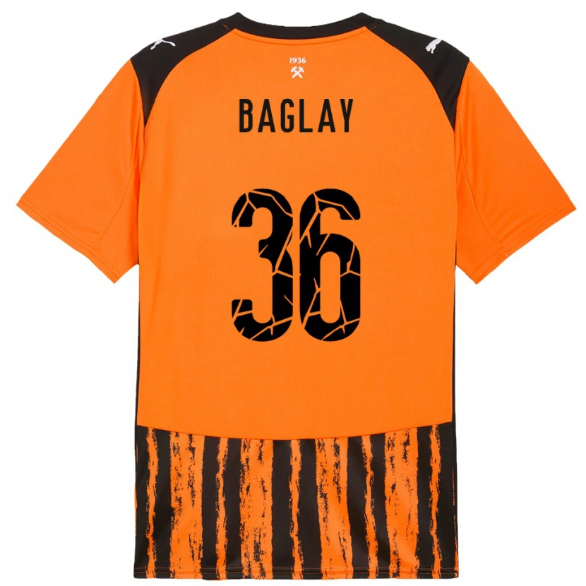 Danxen Kinder Rostyslav Baglay #36 Orange Schwarz Heimtrikot Trikot 2025/26 T-Shirt Schweiz