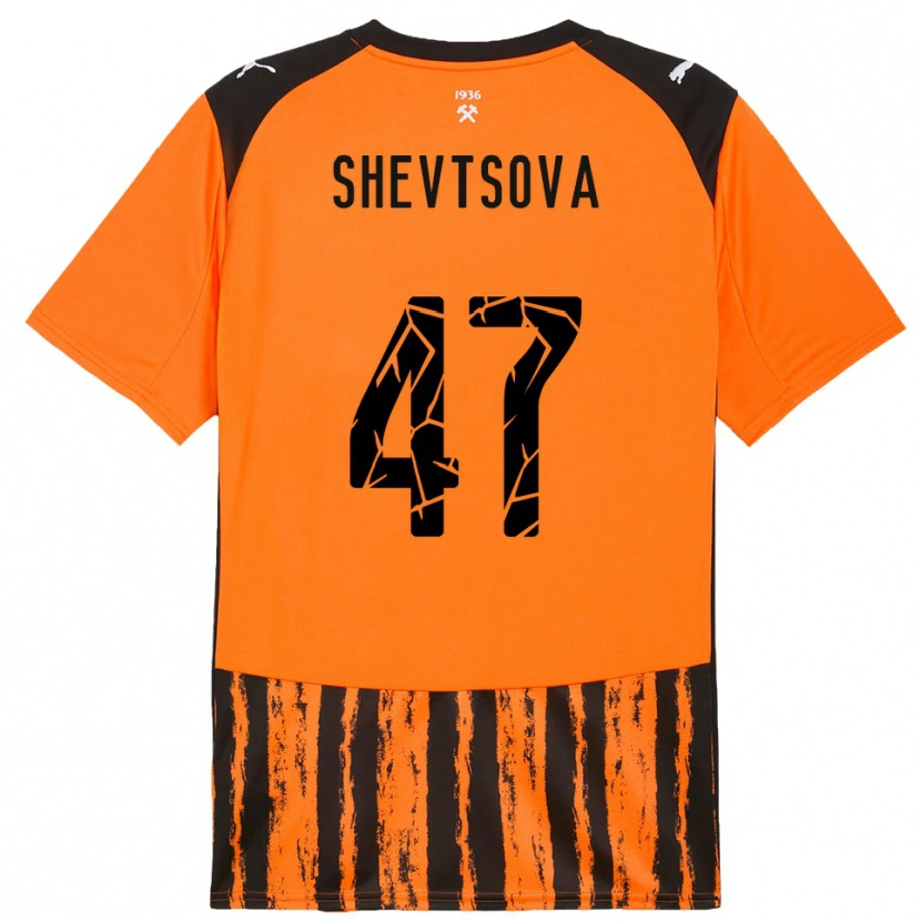 Danxen Kinder Viktoriia Shevtsova #47 Orange Schwarz Heimtrikot Trikot 2025/26 T-Shirt Schweiz