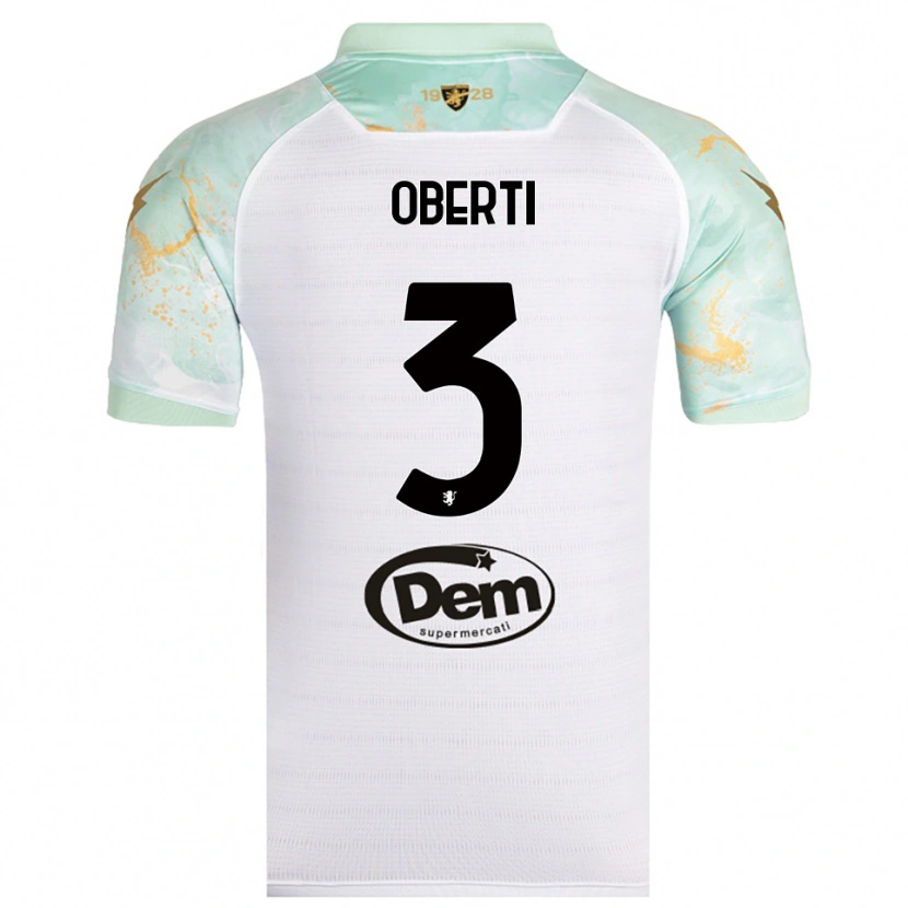 Danxen Kinder Matteo Oberti #3 Weiß Schwarz Auswärtstrikot Trikot 2025/26 T-Shirt Schweiz