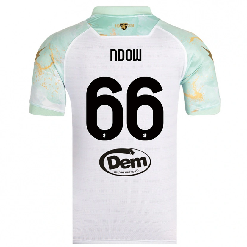 Danxen Kinder Abdoulie Ndow #66 Weiß Schwarz Auswärtstrikot Trikot 2025/26 T-Shirt Schweiz