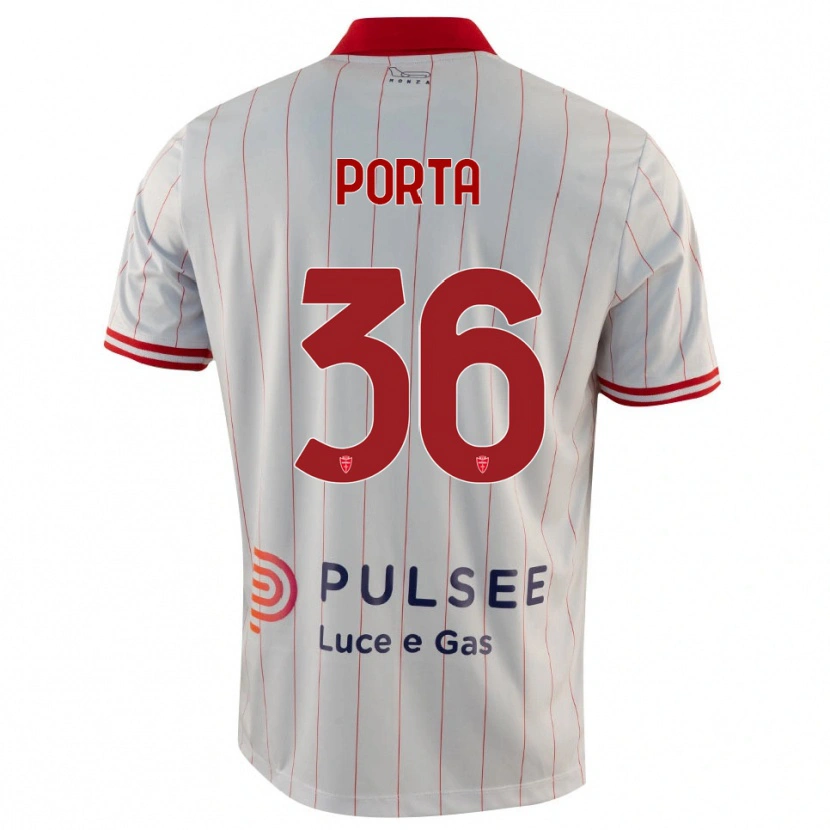 Danxen Kinder Matteo Porta #36 Weiß Rot Blau Auswärtstrikot Trikot 2025/26 T-Shirt Schweiz