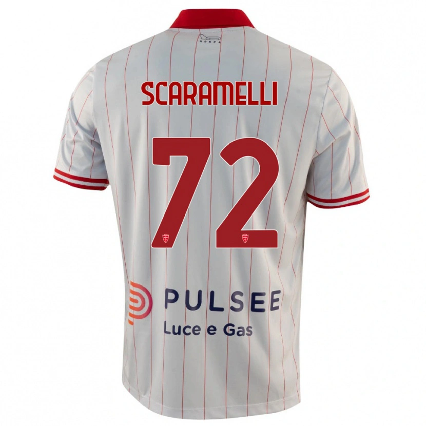 Danxen Kinder Endris Scaramelli #72 Weiß Rot Blau Auswärtstrikot Trikot 2025/26 T-Shirt Schweiz