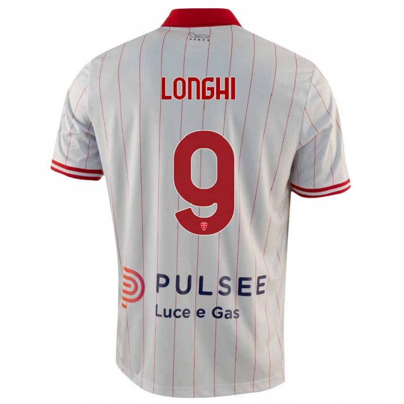 Danxen Kinder Jordan Longhi #9 Weiß Rot Blau Auswärtstrikot Trikot 2025/26 T-Shirt Schweiz