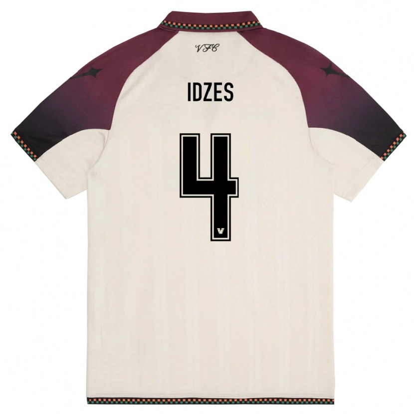 Danxen Kinder Jay Idzes #4 Cremefarben Burgund Auswärtstrikot Trikot 2025/26 T-Shirt Schweiz