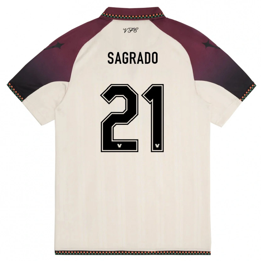Danxen Kinder Richie Sagrado #21 Cremefarben Burgund Auswärtstrikot Trikot 2025/26 T-Shirt Schweiz