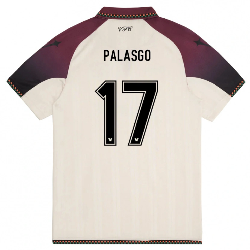 Danxen Kinder Gianmarco Palasgo #17 Cremefarben Burgund Auswärtstrikot Trikot 2025/26 T-Shirt Schweiz