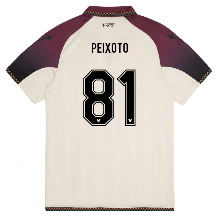 Danxen Kinder Afonso Peixoto #81 Cremefarben Burgund Auswärtstrikot Trikot 2025/26 T-Shirt Schweiz