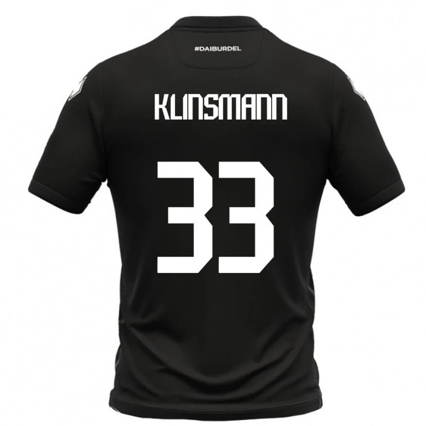 Danxen Kinder Jonathan Klinsmann #33 Schwarz Weiß Auswärtstrikot Trikot 2025/26 T-Shirt Schweiz