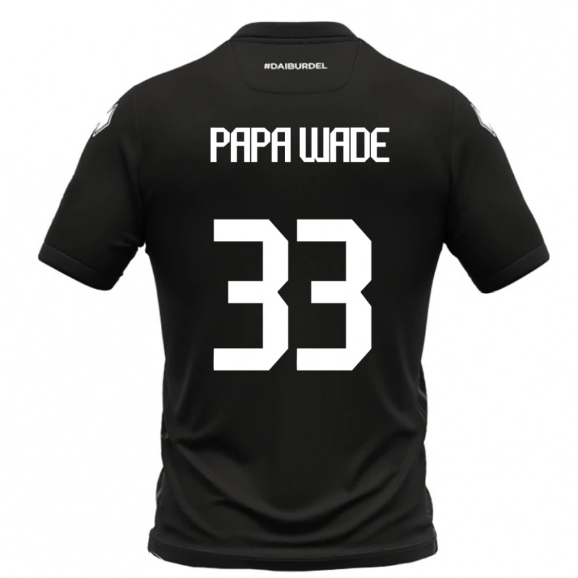 Danxen Kinder Ibrahima Papa Wade #33 Schwarz Weiß Auswärtstrikot Trikot 2025/26 T-Shirt Schweiz