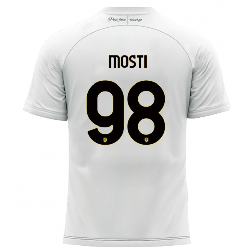 Danxen Kinder Nicola Mosti #98 Weiß Gelb Auswärtstrikot Trikot 2025/26 T-Shirt Schweiz