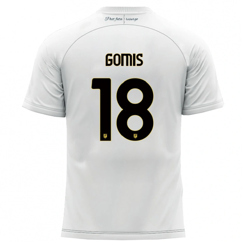 Danxen Kinder Francis Gomis #18 Weiß Gelb Auswärtstrikot Trikot 2025/26 T-Shirt Schweiz