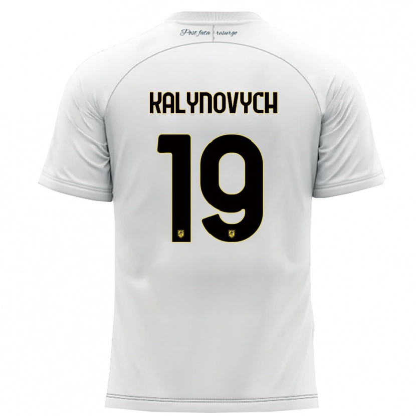 Danxen Kinder Igor Kalynovych #19 Weiß Gelb Auswärtstrikot Trikot 2025/26 T-Shirt Schweiz
