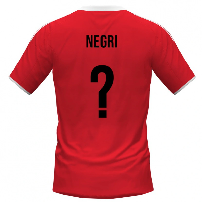 Danxen Kinder Filippo Negri #0 Rot Weiß Auswärtstrikot Trikot 2025/26 T-Shirt Schweiz