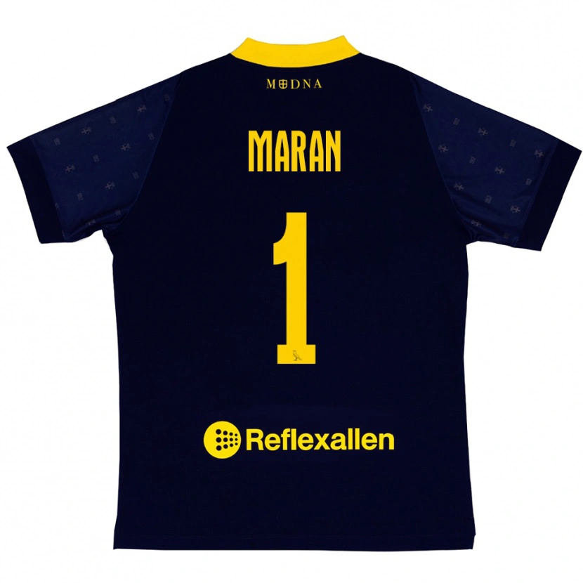 Danxen Kinder Andrea Maran #1 Marineblau Gelb Auswärtstrikot Trikot 2025/26 T-Shirt Schweiz