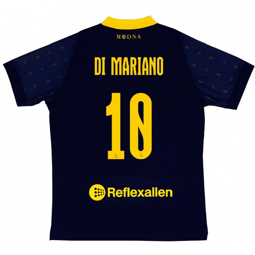 Danxen Kinder Francesco Di Mariano #10 Marineblau Gelb Auswärtstrikot Trikot 2025/26 T-Shirt Schweiz