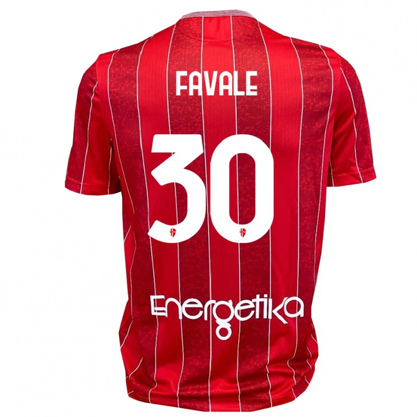 Danxen Kinder Giulio Favale #30 Rot Weiß Auswärtstrikot Trikot 2025/26 T-Shirt Schweiz