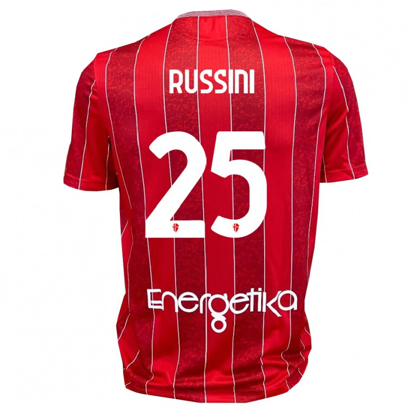 Danxen Kinder Simone Russini #25 Rot Weiß Auswärtstrikot Trikot 2025/26 T-Shirt Schweiz