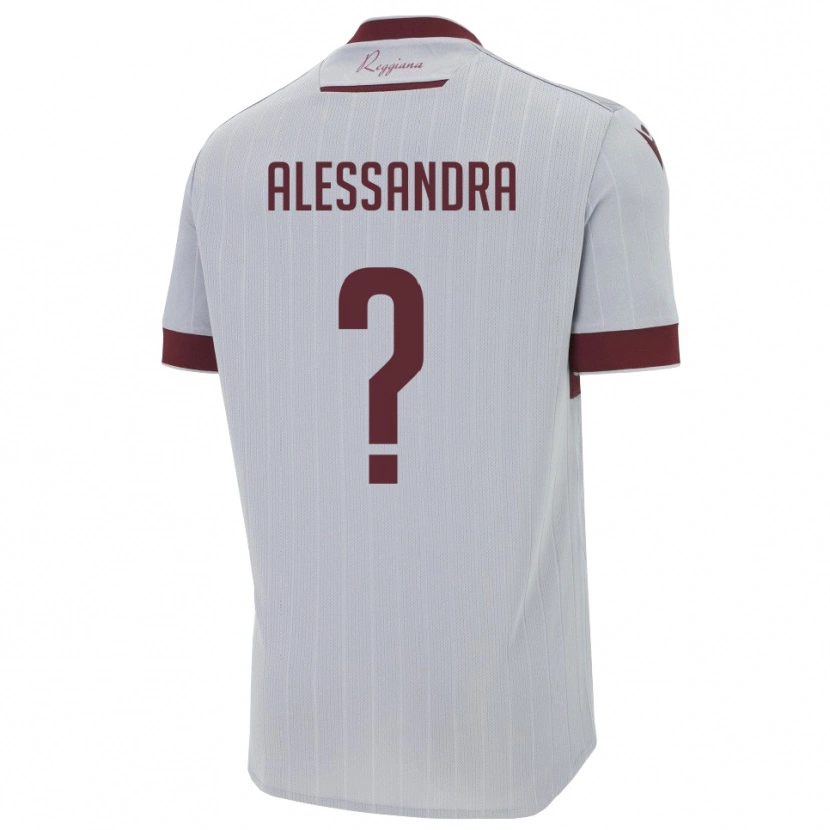 Danxen Kinder Sacchi Alessandra #0 Burgund Weiß Auswärtstrikot Trikot 2025/26 T-Shirt Schweiz