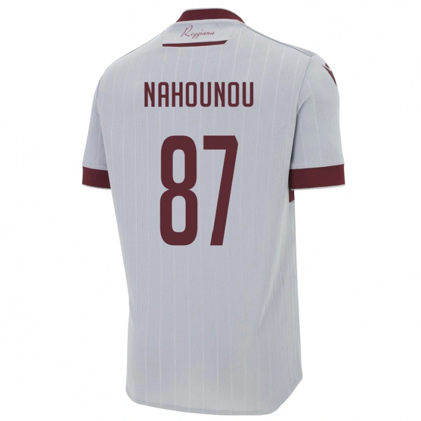 Danxen Kinder Yannis Nahounou #87 Burgund Weiß Auswärtstrikot Trikot 2025/26 T-Shirt Schweiz