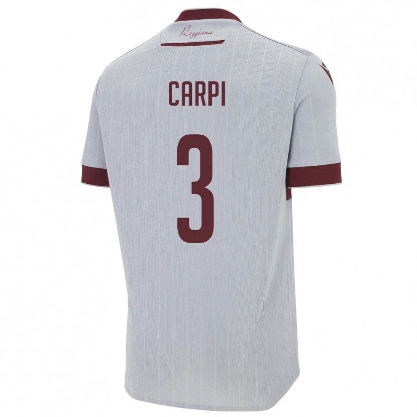 Danxen Kinder Filippo Carpi #3 Burgund Weiß Auswärtstrikot Trikot 2025/26 T-Shirt Schweiz