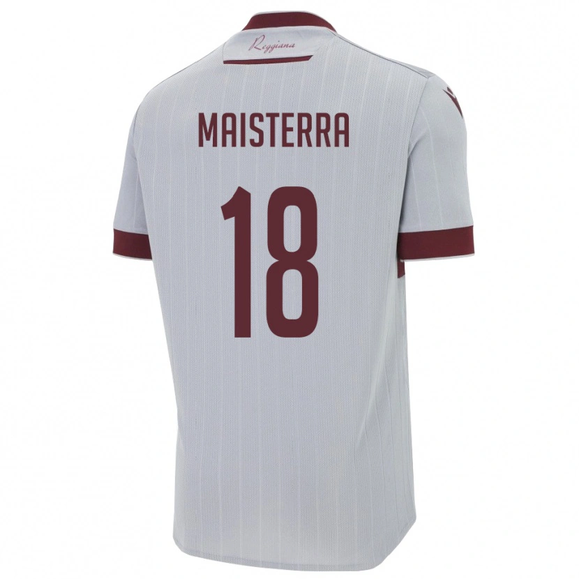 Danxen Kinder Roque Maisterra #18 Burgund Weiß Auswärtstrikot Trikot 2025/26 T-Shirt Schweiz