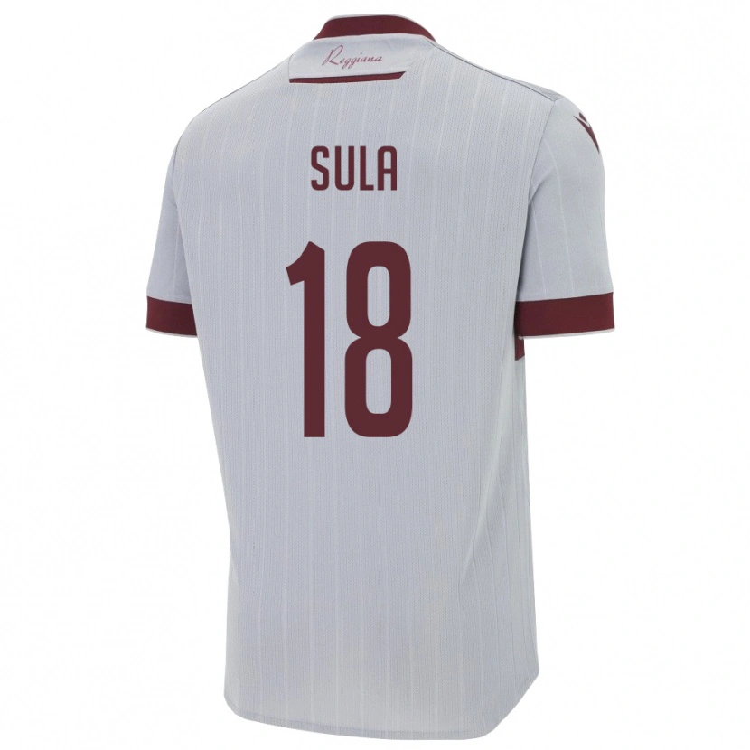 Danxen Kinder Joel Sula #18 Burgund Weiß Auswärtstrikot Trikot 2025/26 T-Shirt Schweiz