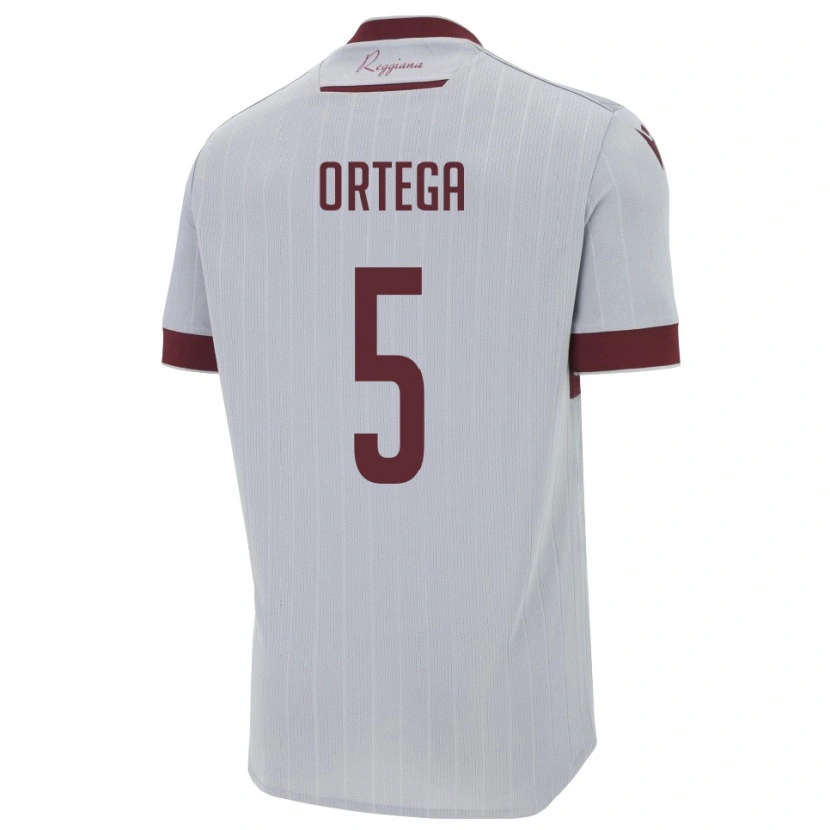 Danxen Kinder Jean Paulo Cardona Ortega #5 Burgund Weiß Auswärtstrikot Trikot 2025/26 T-Shirt Schweiz