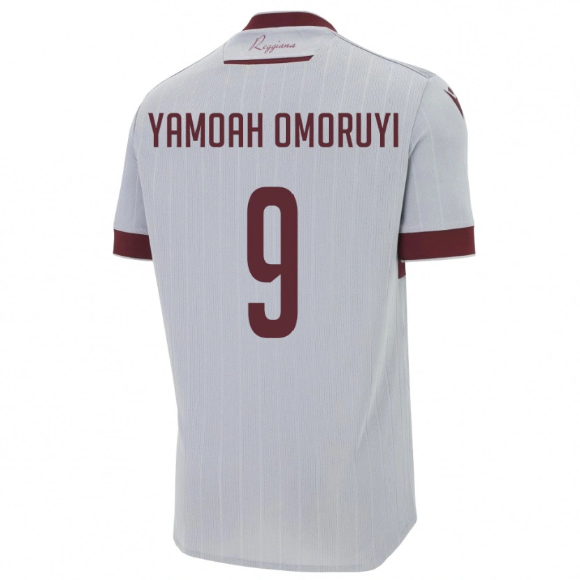Danxen Kinder Jeremiah Yamoah Omoruyi #9 Burgund Weiß Auswärtstrikot Trikot 2025/26 T-Shirt Schweiz