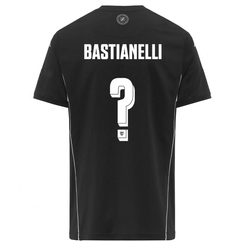 Danxen Kinder Flavio Bastianelli #0 Schwarz Weiß Auswärtstrikot Trikot 2025/26 T-Shirt Schweiz