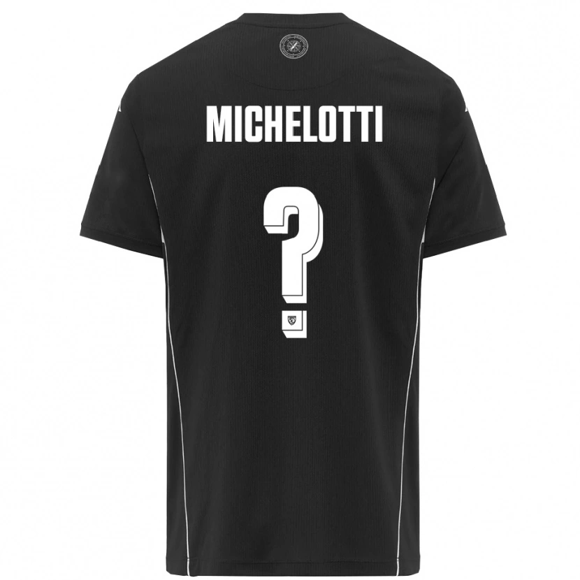 Danxen Kinder Tommaso Michelotti #0 Schwarz Weiß Auswärtstrikot Trikot 2025/26 T-Shirt Schweiz