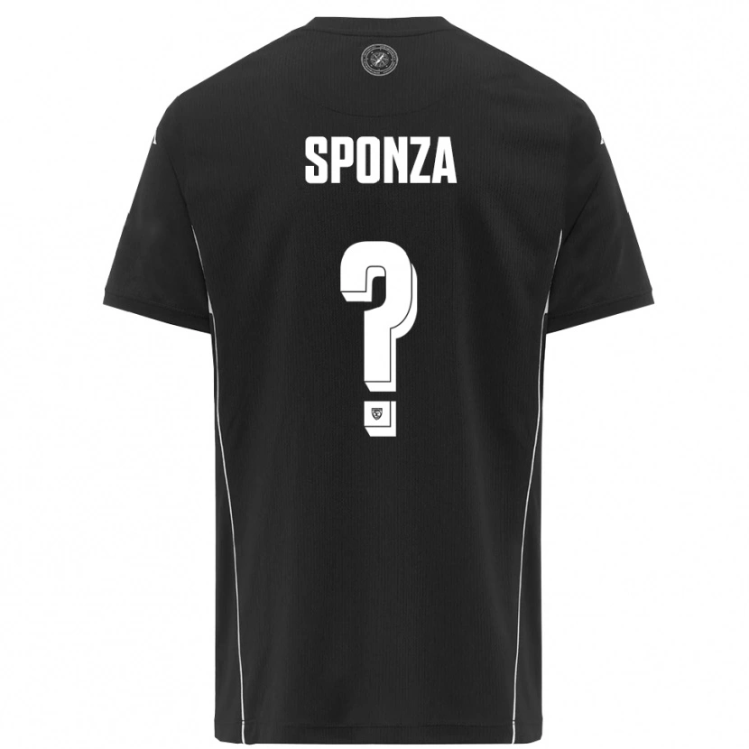 Danxen Kinder Enea Sponza #0 Schwarz Weiß Auswärtstrikot Trikot 2025/26 T-Shirt Schweiz