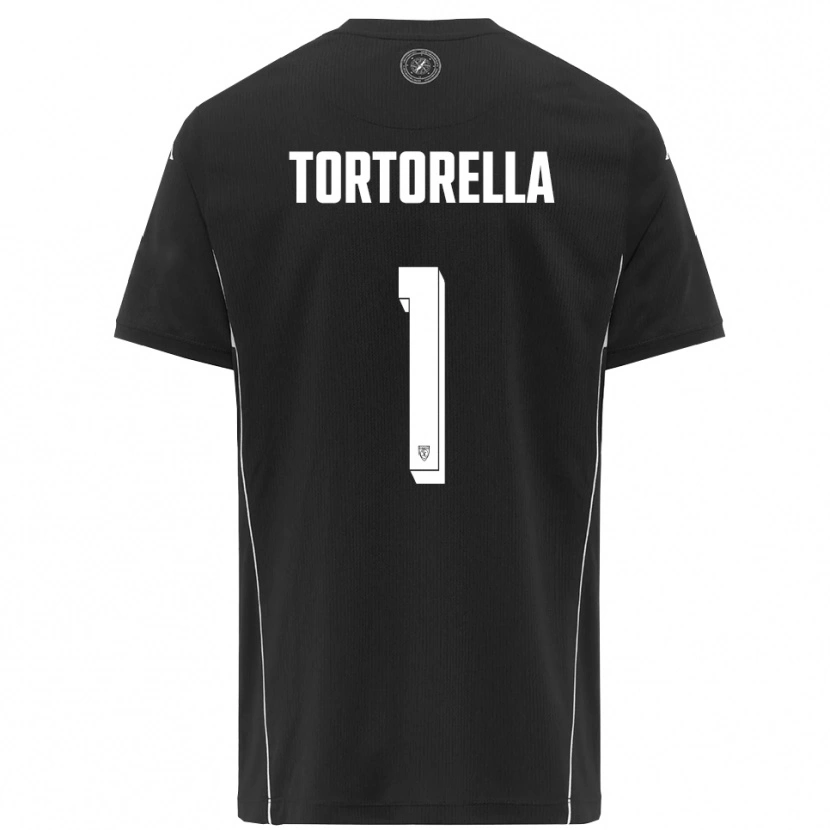 Danxen Kinder Diego Tortorella #1 Schwarz Weiß Auswärtstrikot Trikot 2025/26 T-Shirt Schweiz