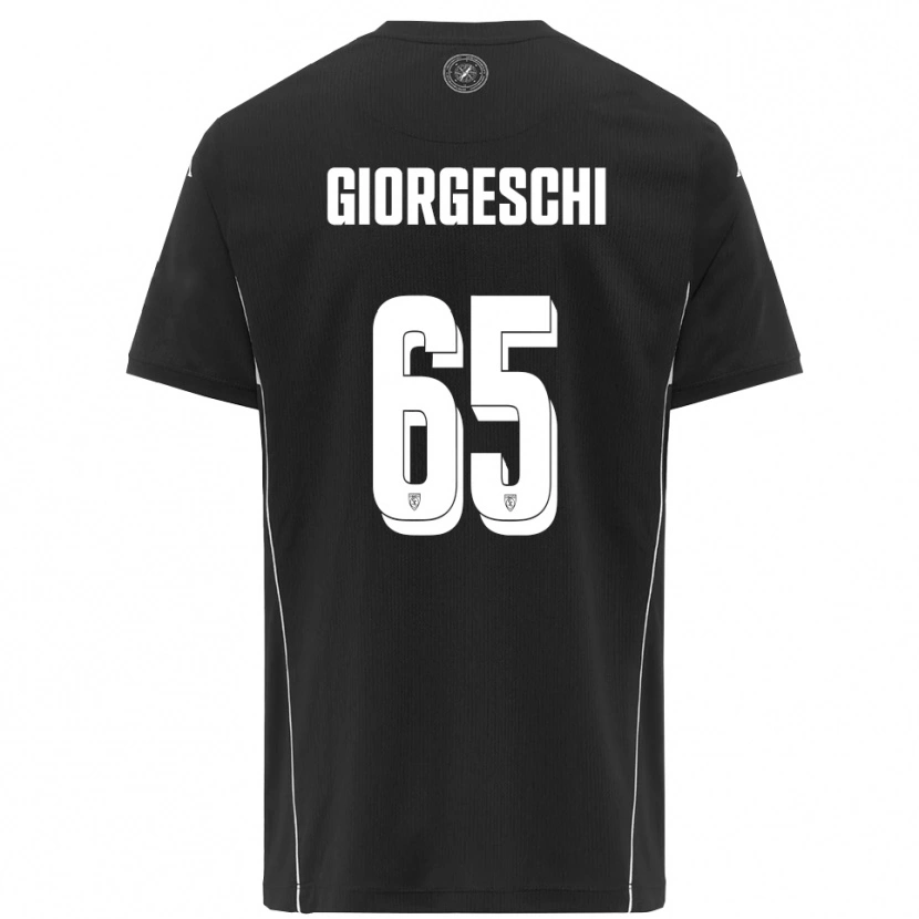Danxen Kinder Simone Giorgeschi #65 Schwarz Weiß Auswärtstrikot Trikot 2025/26 T-Shirt Schweiz