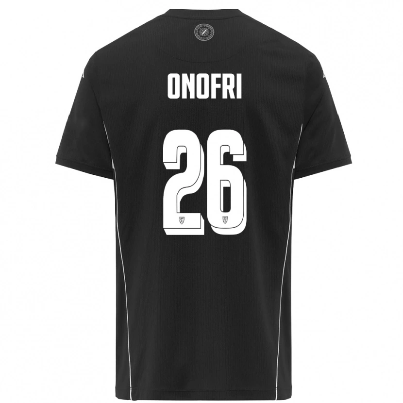 Danxen Kinder Matteo Onofri #26 Schwarz Weiß Auswärtstrikot Trikot 2025/26 T-Shirt Schweiz