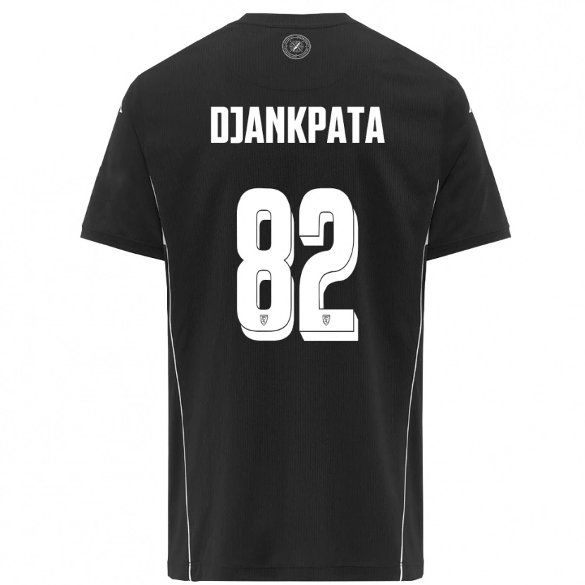 Danxen Kinder Halid Djankpata #82 Schwarz Weiß Auswärtstrikot Trikot 2025/26 T-Shirt Schweiz