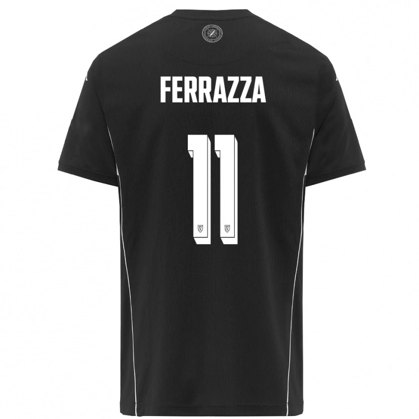 Danxen Kinder Diego Ferrazza #11 Schwarz Weiß Auswärtstrikot Trikot 2025/26 T-Shirt Schweiz
