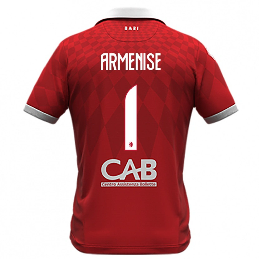 Danxen Kinder Gaetano Armenise #1 Rot Weiß Auswärtstrikot Trikot 2025/26 T-Shirt Schweiz