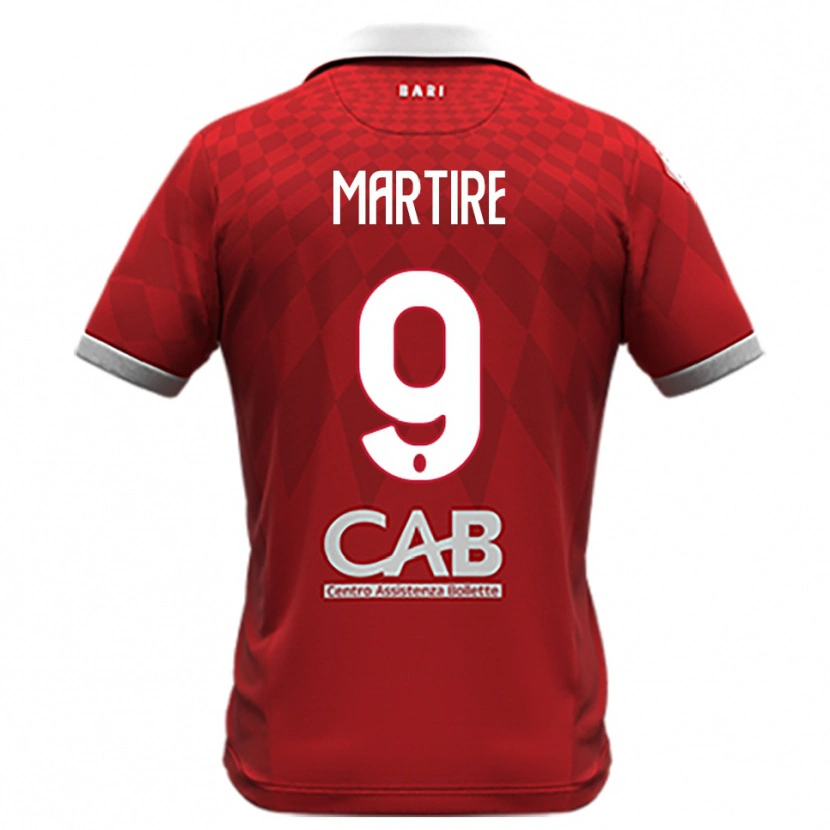 Danxen Kinder Nicolò Martire #9 Rot Weiß Auswärtstrikot Trikot 2025/26 T-Shirt Schweiz