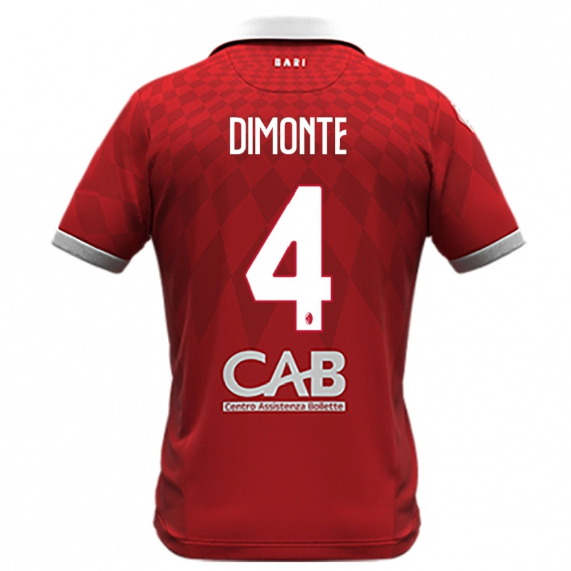 Danxen Kinder Paolo Dimonte #4 Rot Weiß Auswärtstrikot Trikot 2025/26 T-Shirt Schweiz