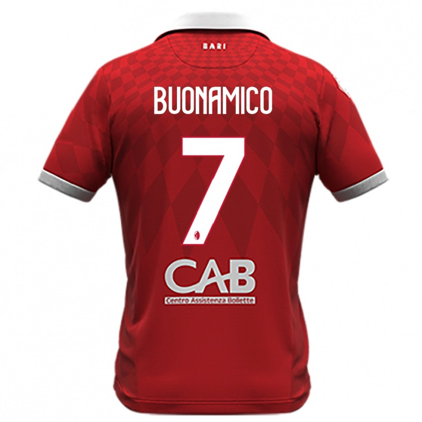 Danxen Kinder Alessandro Buonamico #7 Rot Weiß Auswärtstrikot Trikot 2025/26 T-Shirt Schweiz