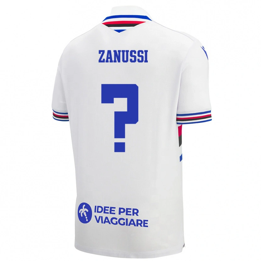 Danxen Kinder Hashley Zanussi #0 Weiß Blau Rot Auswärtstrikot Trikot 2025/26 T-Shirt Schweiz