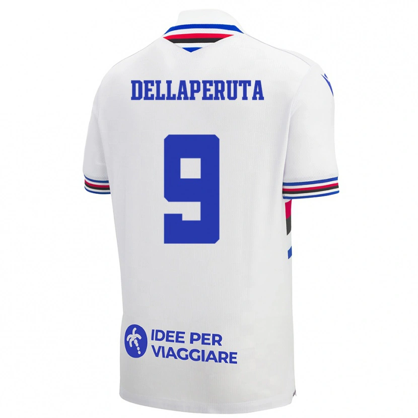 Danxen Kinder Tori Dellaperuta #9 Weiß Blau Rot Auswärtstrikot Trikot 2025/26 T-Shirt Schweiz