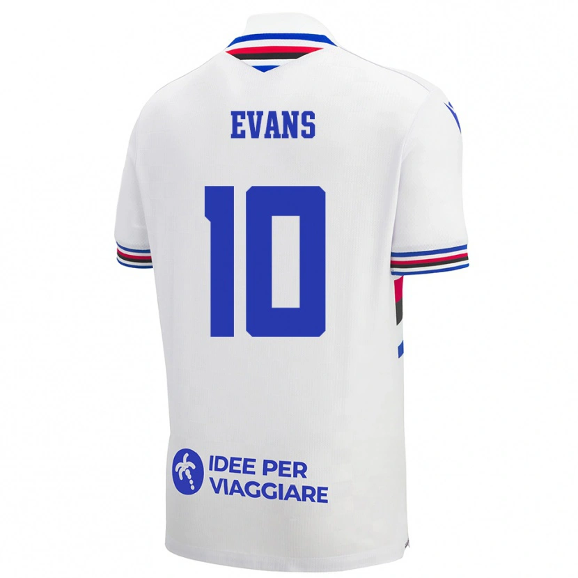 Danxen Kinder Maya Evans #10 Weiß Blau Rot Auswärtstrikot Trikot 2025/26 T-Shirt Schweiz