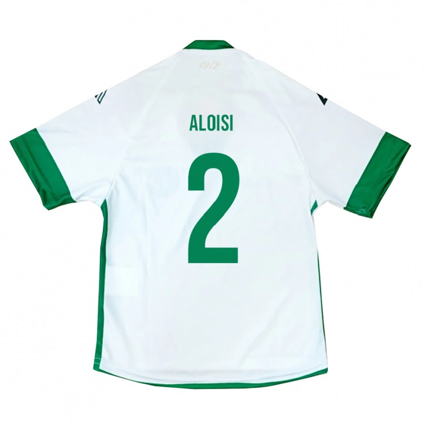 Danxen Kinder Antonio Aloisi #2 Weiß Grün Blau Auswärtstrikot Trikot 2025/26 T-Shirt Schweiz