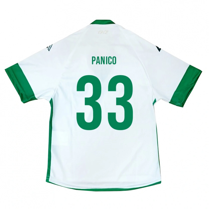 Danxen Kinder Giuseppe Panico #33 Weiß Grün Blau Auswärtstrikot Trikot 2025/26 T-Shirt Schweiz