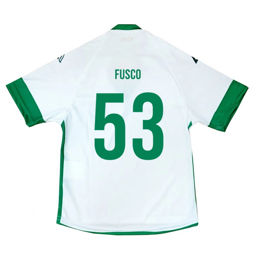 Danxen Kinder Salvatore Fusco #53 Weiß Grün Blau Auswärtstrikot Trikot 2025/26 T-Shirt Schweiz