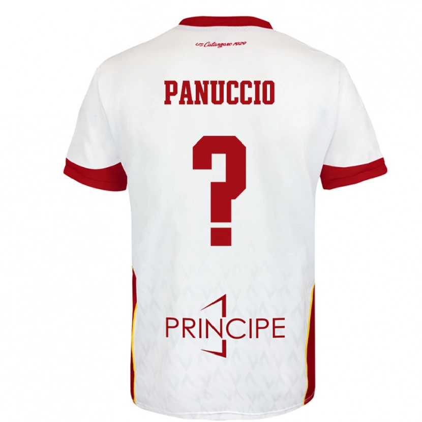 Danxen Kinder Giovanni Panuccio #0 Weiß Rot Auswärtstrikot Trikot 2025/26 T-Shirt Schweiz